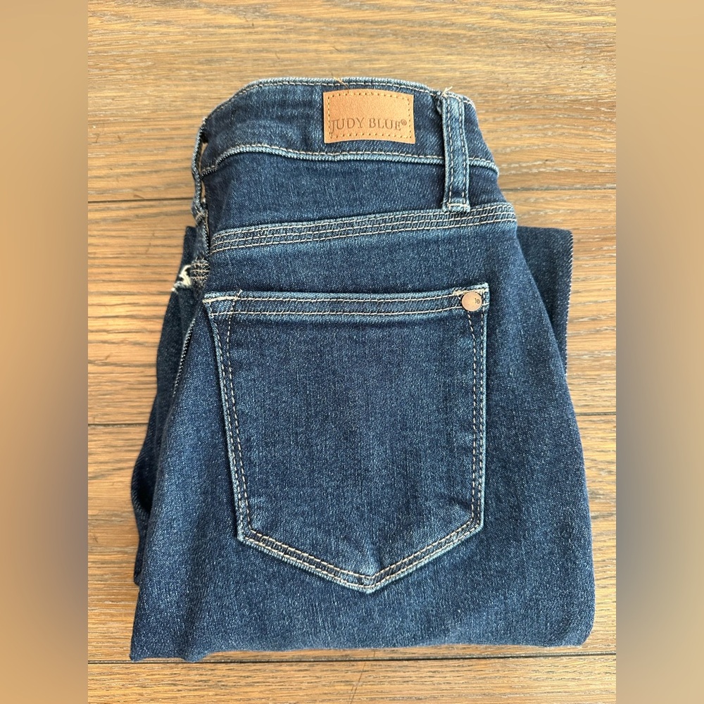 Judy Blue‎ Cropped Straight Blue Jeans Size 0/24 Great Condition